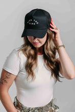 Load image into Gallery viewer, Kiss the Fire Trucker Hat
