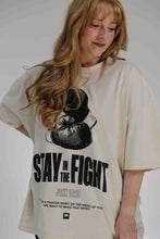 Load image into Gallery viewer, Stay in the Fight Tee - Ecru
